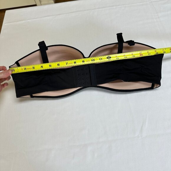 NEW Soma Women Black Enbliss Stay Put Strapless Bra Size 42C Wireless Adjustable - Picture 6 of 7